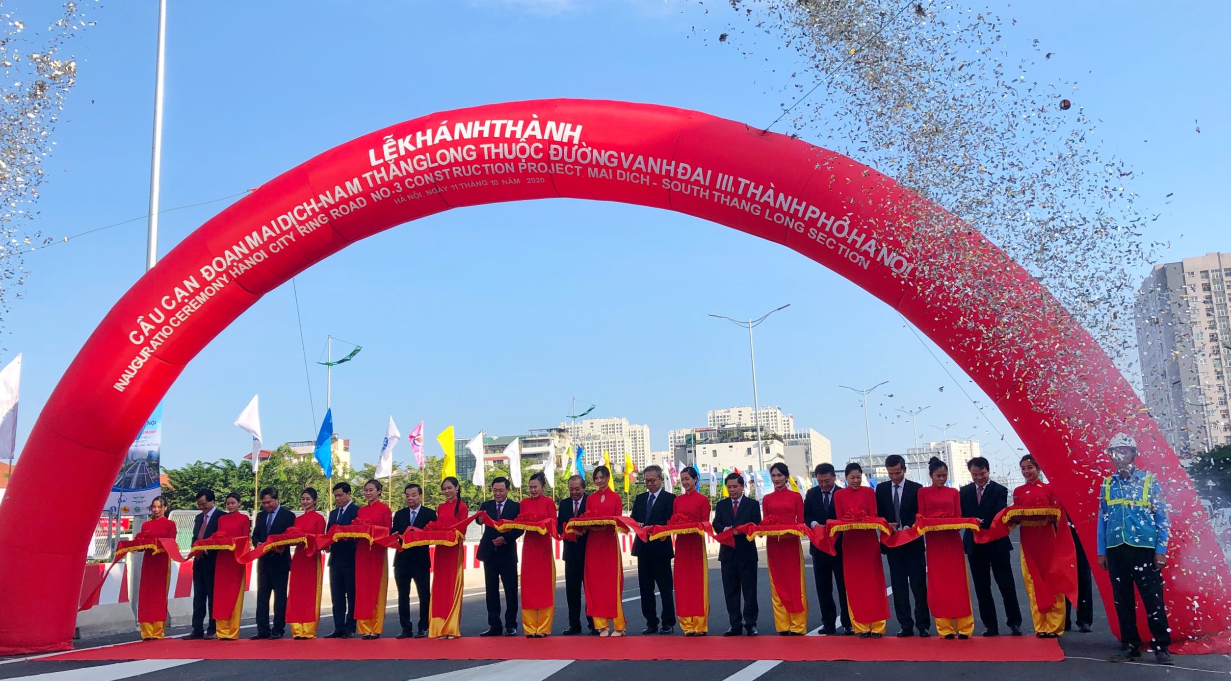 Khánh thành cầu cạn đoạn Mai Dịch – Nam Thăng Long