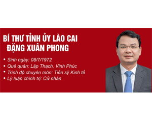 Infographic Chân dung tân Bí thư Tỉnh ủy Lào Cai Đặng Xuân Phong