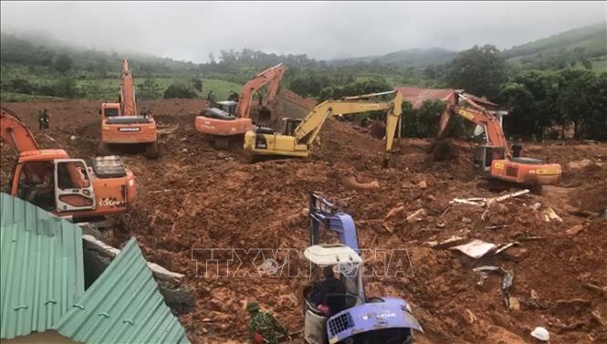Tìm thấy 22 thi thể cán bộ, chiến sĩ gặp nạn do sạt lở đất