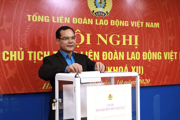 Tổng Liên đoàn Lao động Việt Nam kêu gọi ủng hộ đồng bào miền Trung