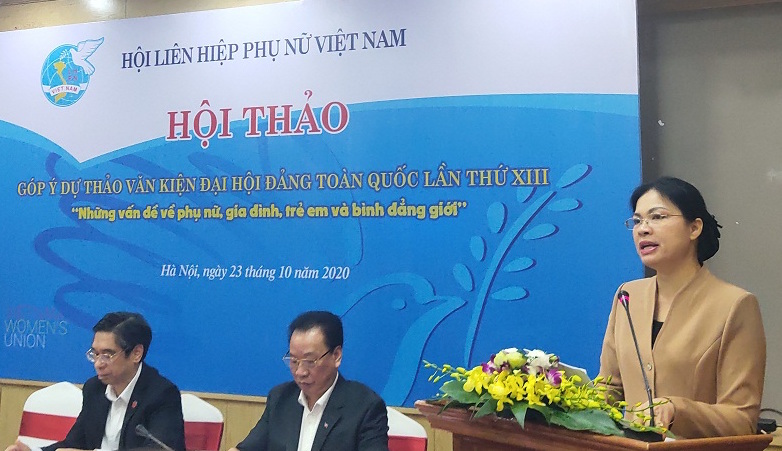 Góp ý “Những vấn đề về phụ nữ, gia đình, trẻ em và bình đẳng giới” trong dự thảo Văn kiện
