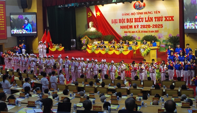 Khai mạc Đại hội đại biểu Đảng bộ tỉnh Hưng Yên lần thứ XIX