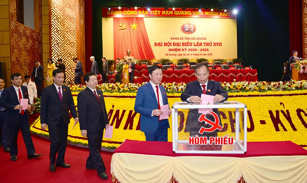 52 đồng chí trúng cử vào Ban Chấp hành Đảng bộ tỉnh Hải Dương khóa XVII