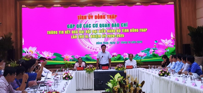 Đồng Tháp Thông tin báo chí kết quả Đại hội Đảng bộ tỉnh