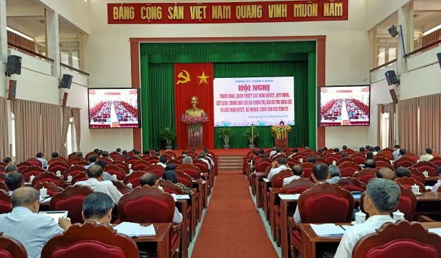 Vĩnh Long Quán triệt các văn bản mới của Bộ Chính trị, Ban Bí thư khóa XII