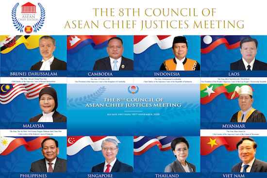 Hội nghị Hội đồng Chánh án các nước ASEAN lần thứ 8 ra Tuyên bố Hà Nội