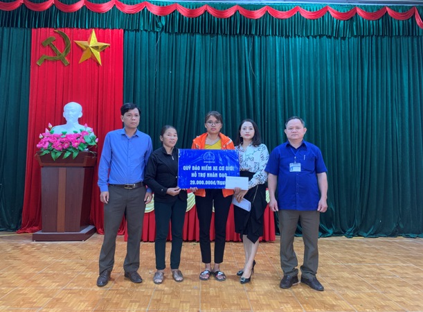 Chi hỗ trợ nhân đạo do nạn nhân tử vong trong tai nạn giao thông tại Thái Nguyên và Hải Dương