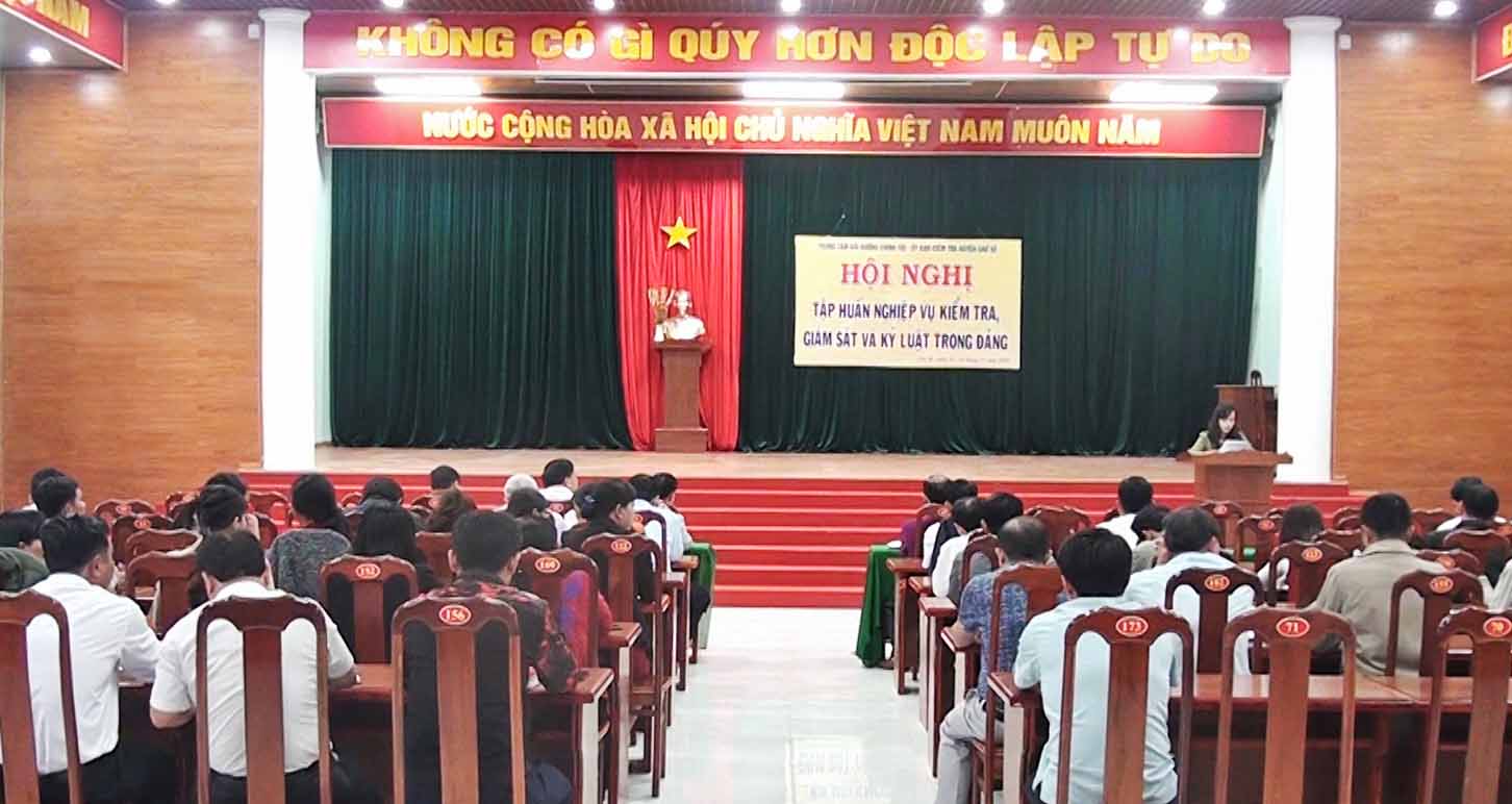 Chư Sê Gia Lai tập huấn nghiệp vụ kiểm tra, giám sát và kỷ luật trong Đảng