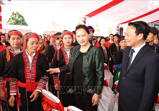 Chủ tịch Quốc hội dự Ngày hội đại đoàn kết toàn dân tộc tại Yên Bái
