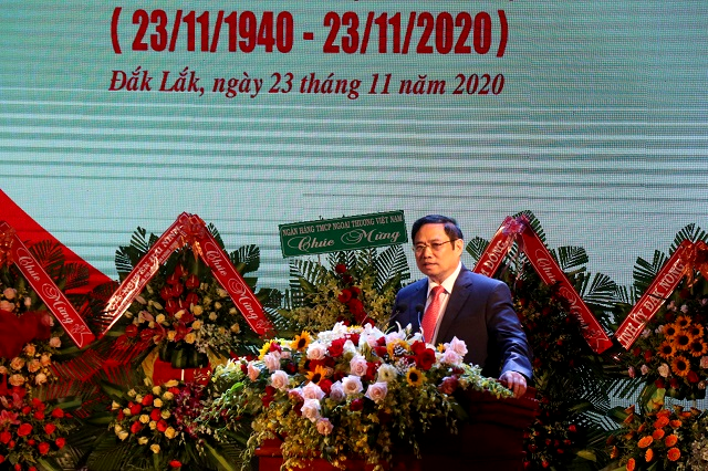 Đồng chí Phạm Minh Chính dự Lễ kỷ niệm 80 năm Ngày thành lập Đảng bộ tỉnh Đắk Lắk