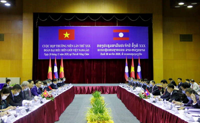 Cuộc họp thường niên lần thứ 30 giữa hai Đoàn đại biểu biên giới Việt Nam và Lào
