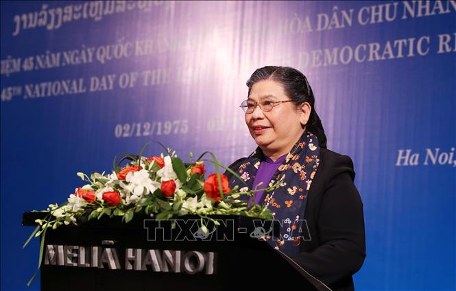 Chiêu đãi nhân kỷ niệm 45 năm Quốc khánh Cộng hòa Dân chủ Nhân dân Lào