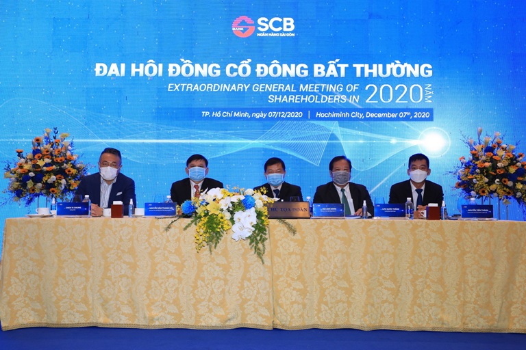 SCB tổ chức thành công Đại hội đồng cổ đông bất thường năm 2020