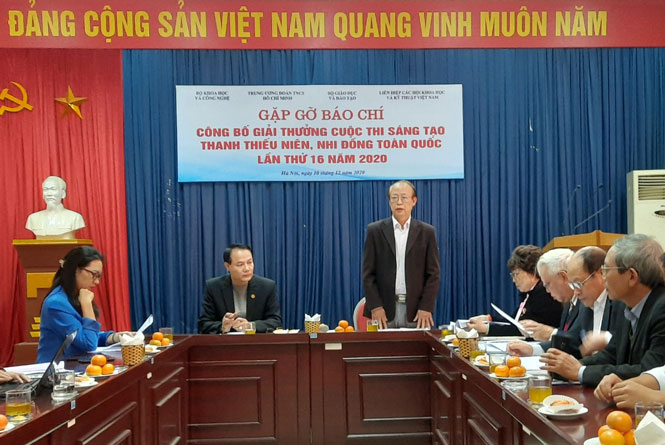 106 đề tài xuất sắc đạt giải Cuộc thi sáng tạo thanh thiếu niên, nhi đồng toàn quốc