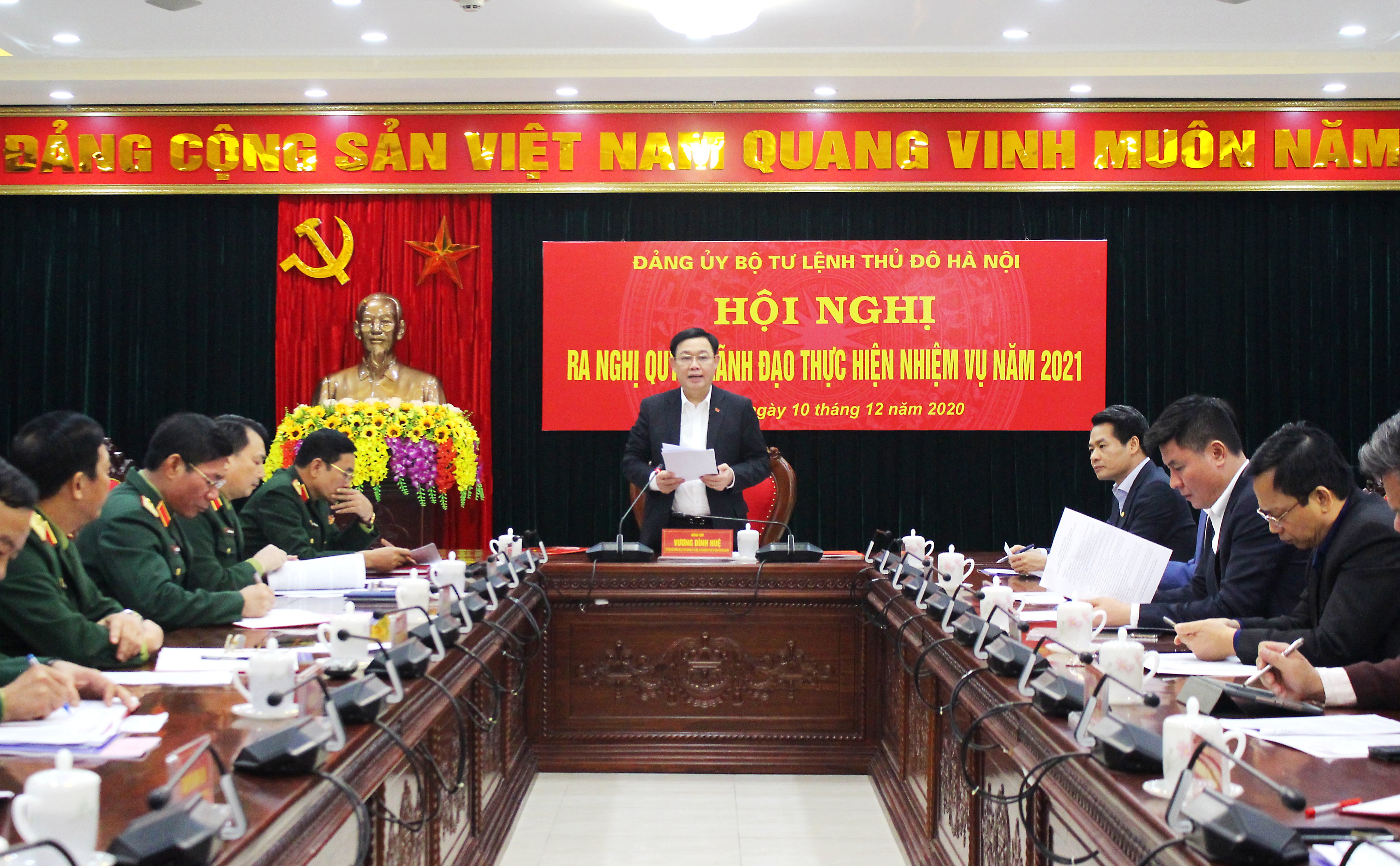 Đảng ủy Bộ Tư lệnh Thủ đô ra Nghị quyết lãnh đạo thực hiện nhiệm vụ năm 2021
