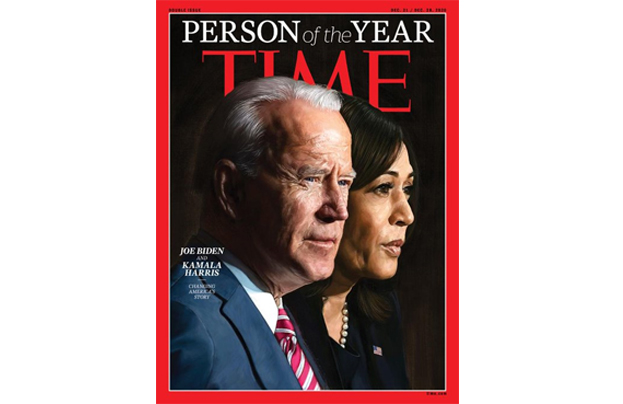 Tạp chí Time bình chọn ông Joe Biden, bà Kamala Harris là “Nhân vật của năm”
