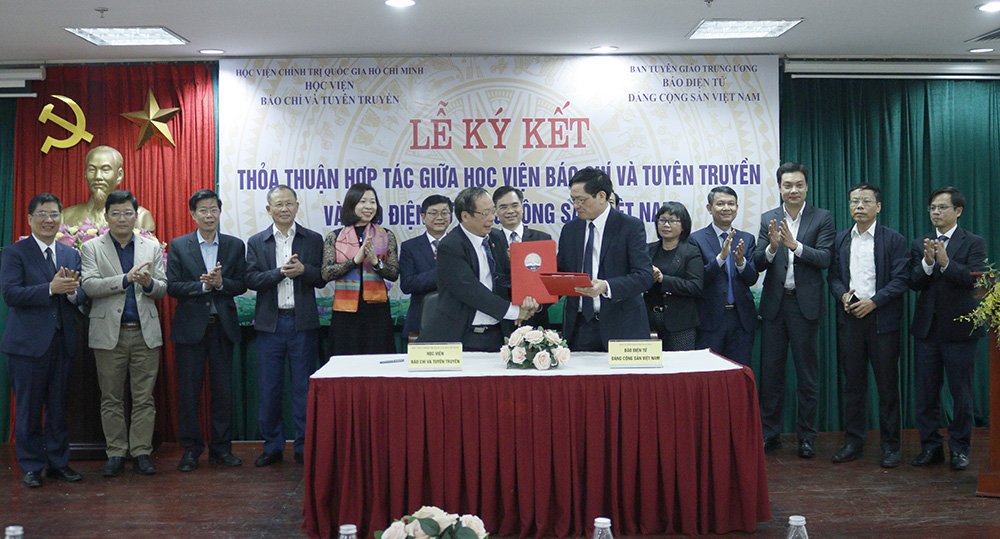 Thắt chặt hợp tác giữa Báo điện tử ĐCSVN và Học viện Báo chí và Tuyên truyền