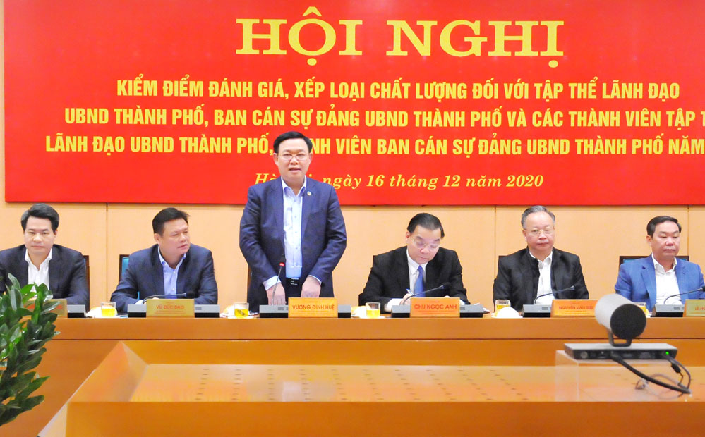 Ban Cán sự đảng UBND thành phố Hà Nội kiểm điểm công tác năm 2020