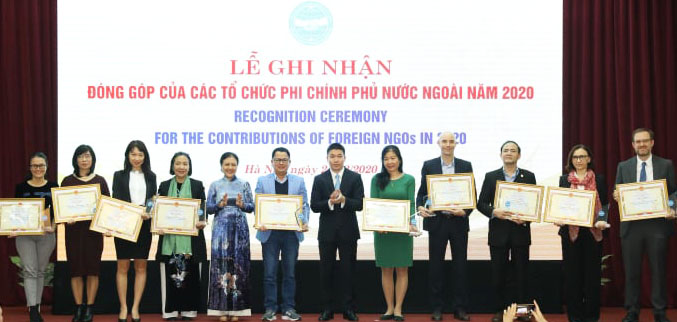 Ghi nhận đóng góp của các tổ chức phi chính phủ nước ngoài năm 2020