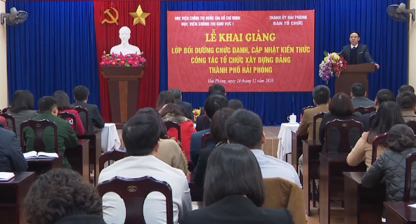 Hải Phòng 60 học viên tham gia lớp bồi dưỡng công tác tổ chức xây dựng Đảng