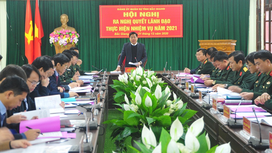 Lãnh đạo, chỉ đạo thực hiện thắng lợi nhiệm vụ quốc phòng, quân sự địa phương