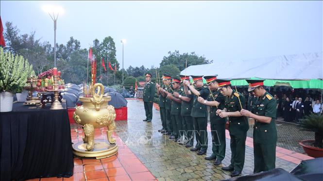 Bình Phước Tổ chức truy điệu, an táng 58 hài cốt liệt sỹ