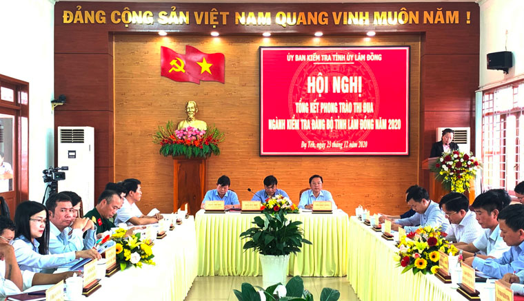 Lâm Đồng Ngành Kiểm tra Đảng thi đua thực hiện tốt nhiệm vụ năm 2020