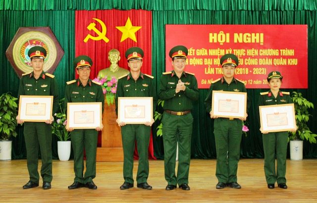 Quân khu 5 Hoạt động công đoàn đạt nhiều kết quả quan trọng