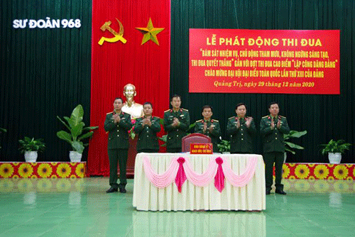 Sư đoàn 968 phát động đợt thi đua cao điểm “Lập công dâng Đảng”
