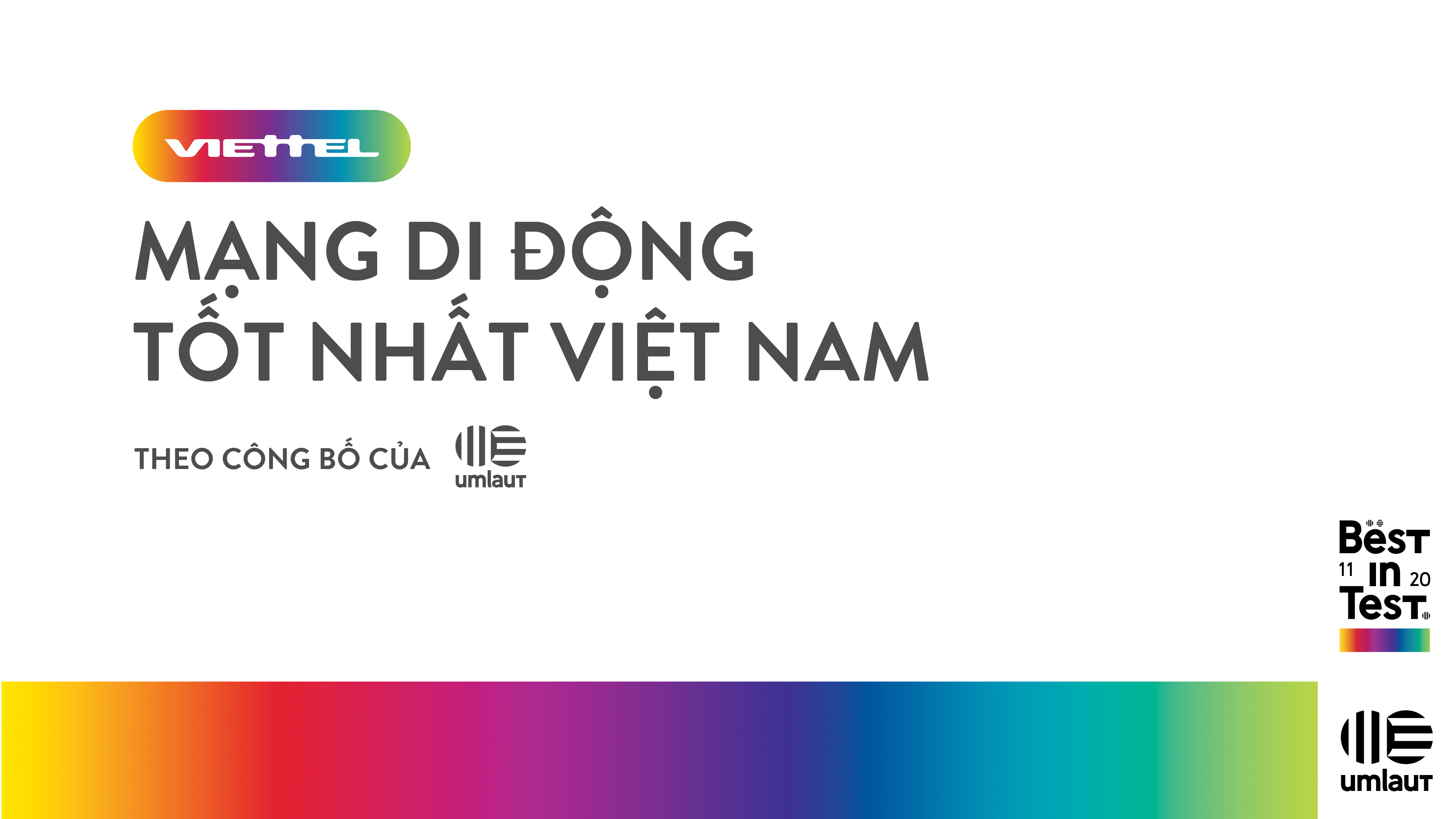 Mạng di động đầu tiên, duy nhất tại Việt Nam đạt chứng nhận “Best in Test”