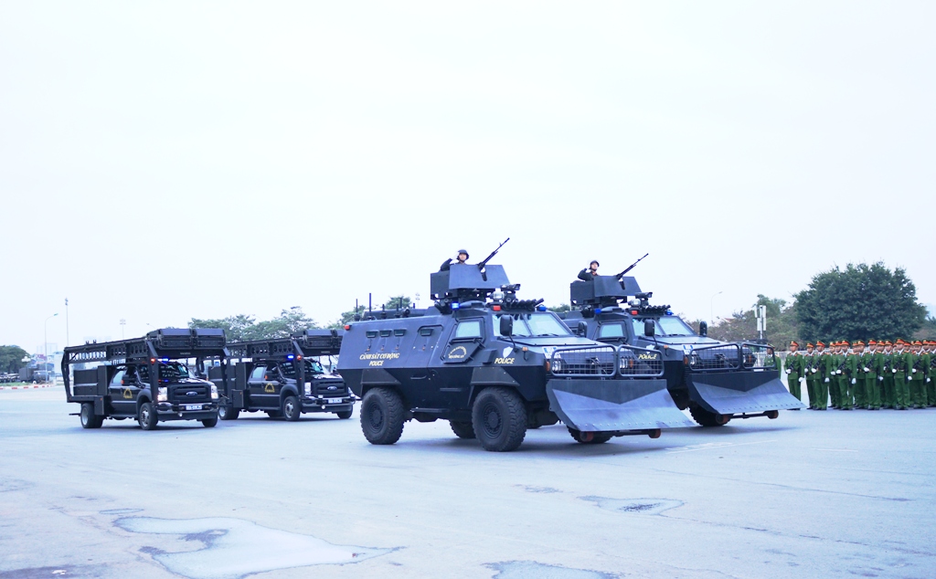 Hình ảnh Lễ xuất quân diễn tập phương án bảo vệ Đại hội Đảng lần thứ XIII