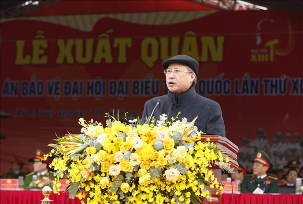 Diễn tập phương án bảo vệ Đại hội lần thứ XIII của Đảng