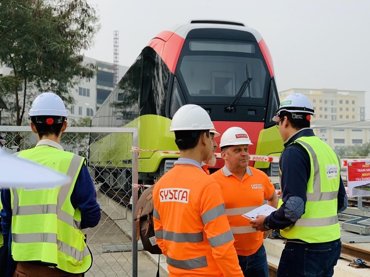 Lăn bánh thử nghiệm tàu metro Nhổn – Ga Hà Nội