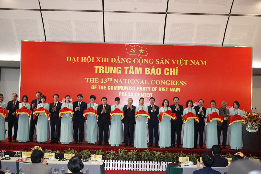 Khai trương Trung tâm Báo chí Đại hội XIII
