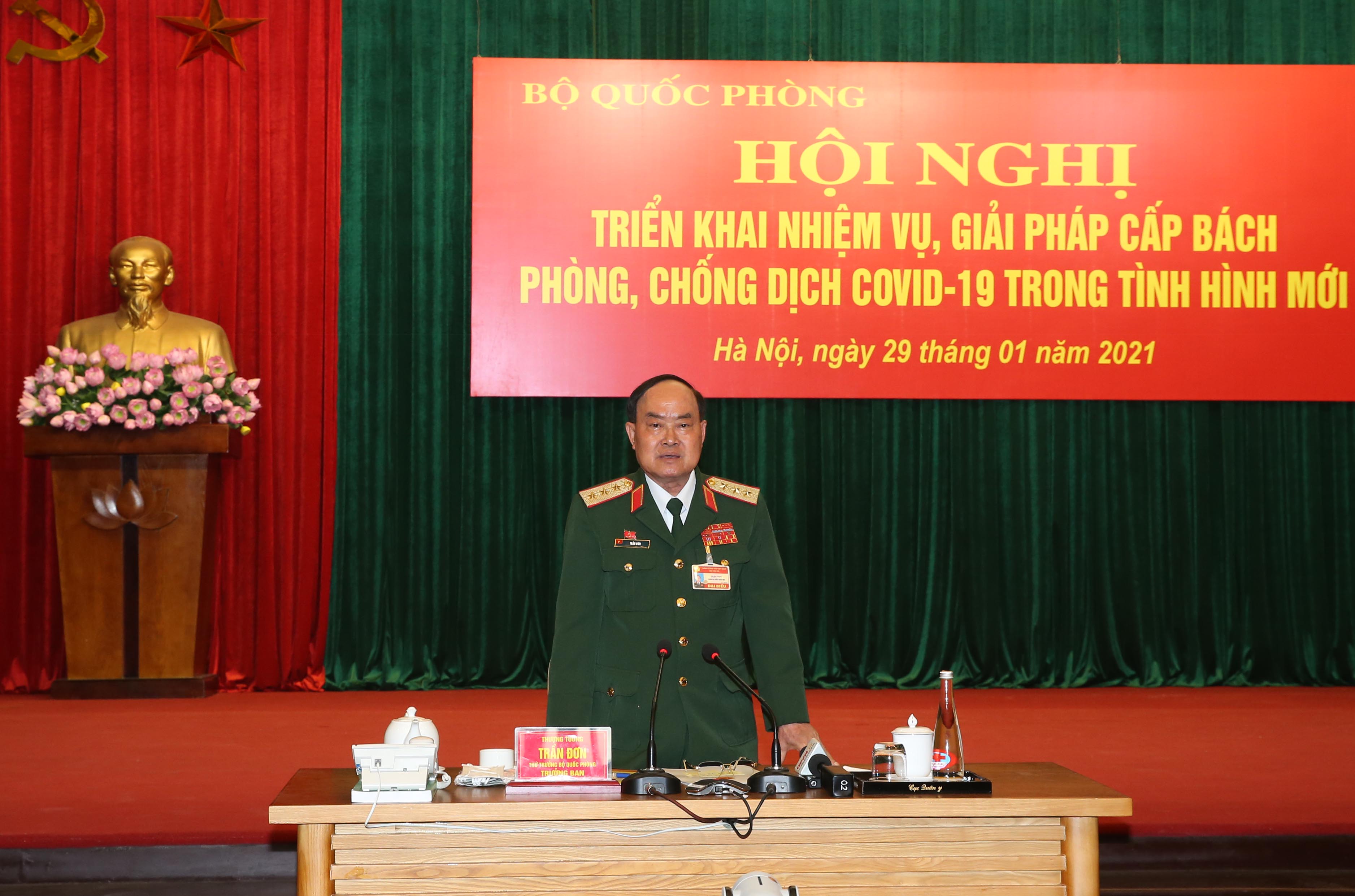 Bộ Quốc phòng triển khai nhiệm vụ cấp bách phòng, chống dịch COVID-19