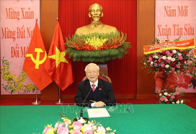 Tổng Bí thư, Chủ tịch nước Nguyễn Phú Trọng điện đàm với Chủ tịch Đảng CPP, Thủ tướng Campuchia Hun Xen
