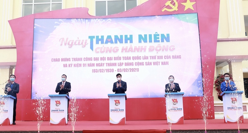 Ngày thanh niên cùng hành động tại 91 điểm trong và ngoài nước