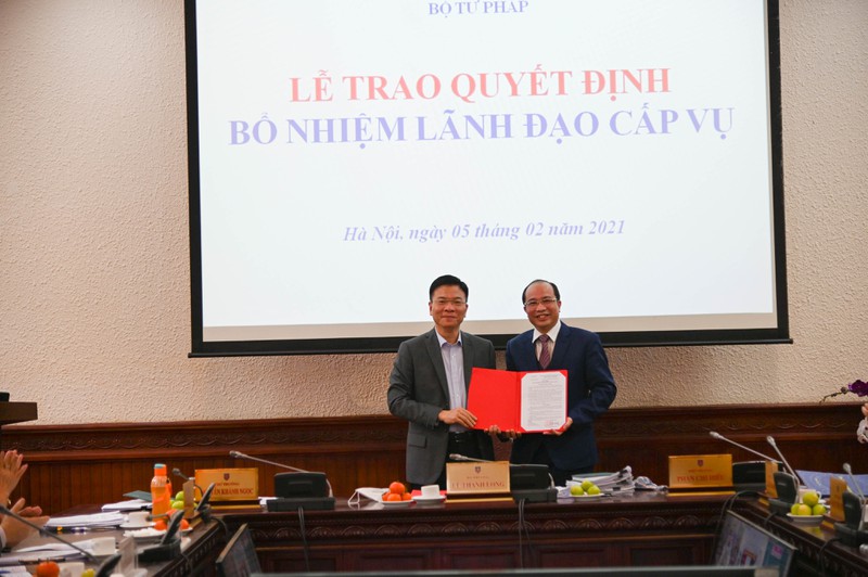 Bộ Tư pháp bổ nhiệm một số cán bộ chủ chốt