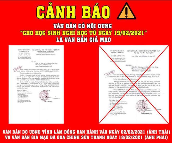 Truy tìm người làm giả văn bản cho học sinh nghỉ học phòng dịch