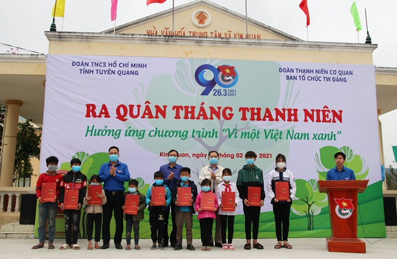 Đoàn Thanh niên cơ quan Ban Tổ chức Trung ương ra quân Tháng Thanh niên năm 2021 tại Tuyên Quang