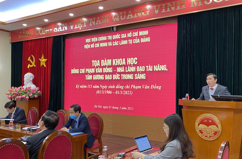 Đồng chí Phạm Văn Đồng - Nhà lãnh đạo tài năng, tấm gương đạo đức trong sáng