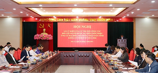 Sơn La Tổ chức lấy ý kiến cử tri đối với người được dự kiến giới thiệu ứng cử HĐND tỉnh