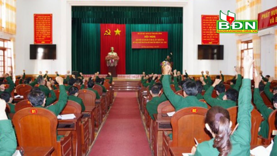 Đắk Nông Bộ Chỉ huy Quân sự tỉnh giới thiệu 1 người ứng cử đại biểu HĐND tỉnh khóa IV