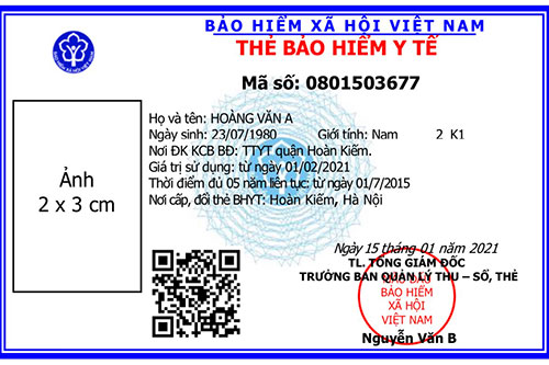 Từ ngày 1 4, thực hiện cấp thẻ BHYT theo mẫu thẻ mới