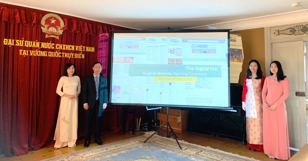 Đại sứ quán Việt Nam tại Thụy Điển khai trương trang web tiếng Anh cho các doanh nghiệp Bắc Âu