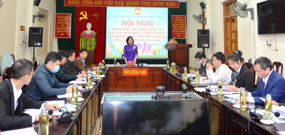 Tuyên Quang Hướng dẫn nội dung, trình tự ứng cử đại biểu Quốc hội khóa XV