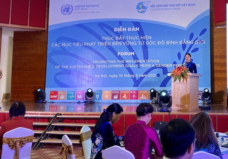 “Thúc đẩy việc thực hiện các mục tiêu phát triển bền vững từ góc độ bình đẳng giới”