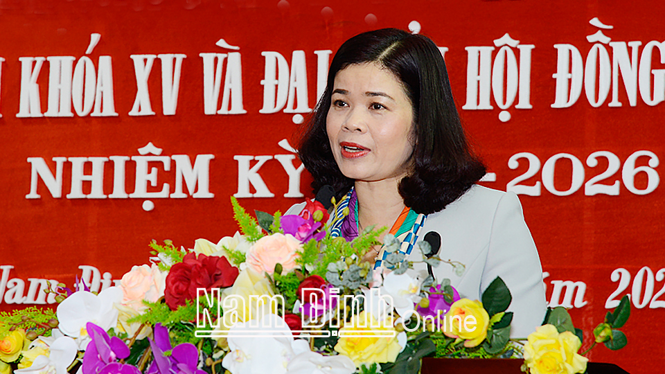 Nam Định Tạo sự thống nhất về nhận thức tư tưởng, hành động, tổ chức thành công cuộc bầu cử