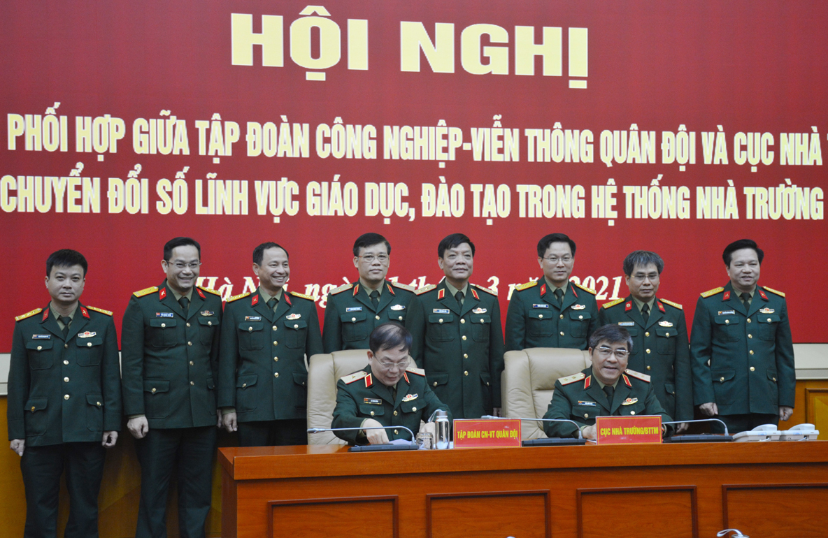 Phối hợp chuyển đổi số lĩnh vực giáo dục, đào tạo trong hệ thống nhà trường Quân đội