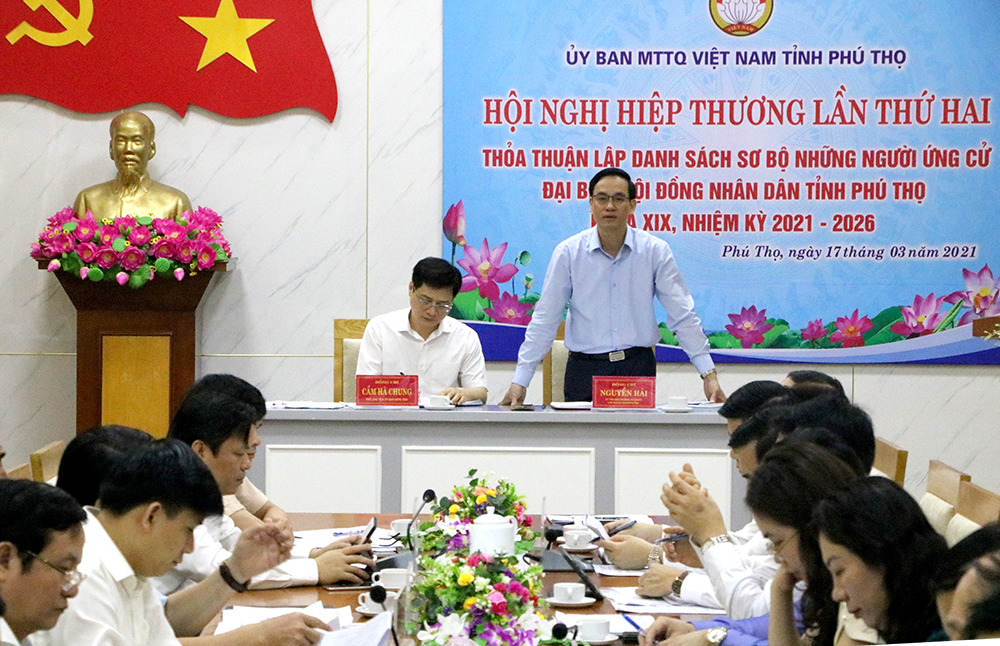 Phú Thọ Lập danh sách sơ bộ những người ứng cử ĐBQH và đại biểu HĐND tỉnh
